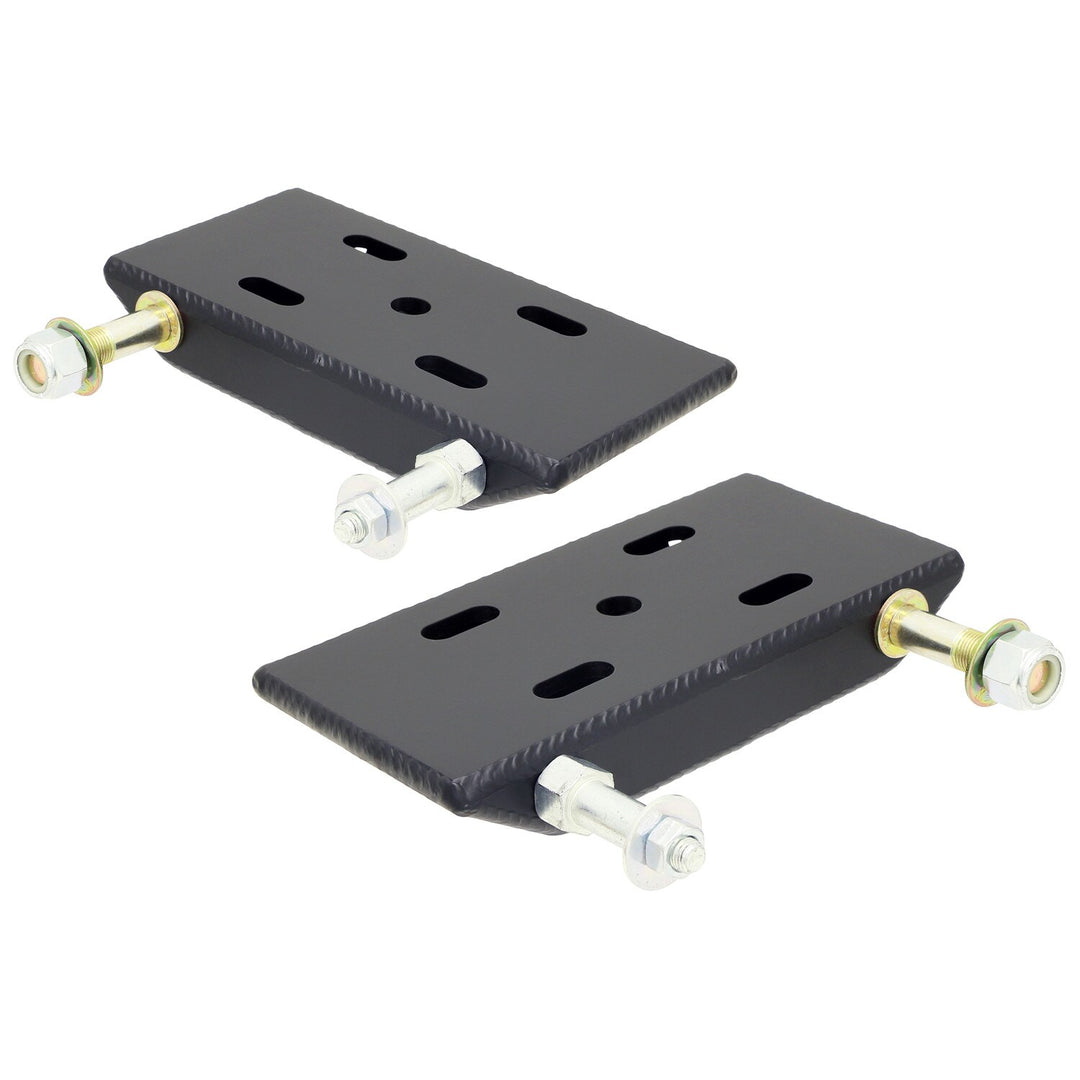 HD Leaf Spring Plates For Use w/2 Inch Springs 76-86 Jeep CJ Front Includes Shock and Sway Bar Mounts Pair