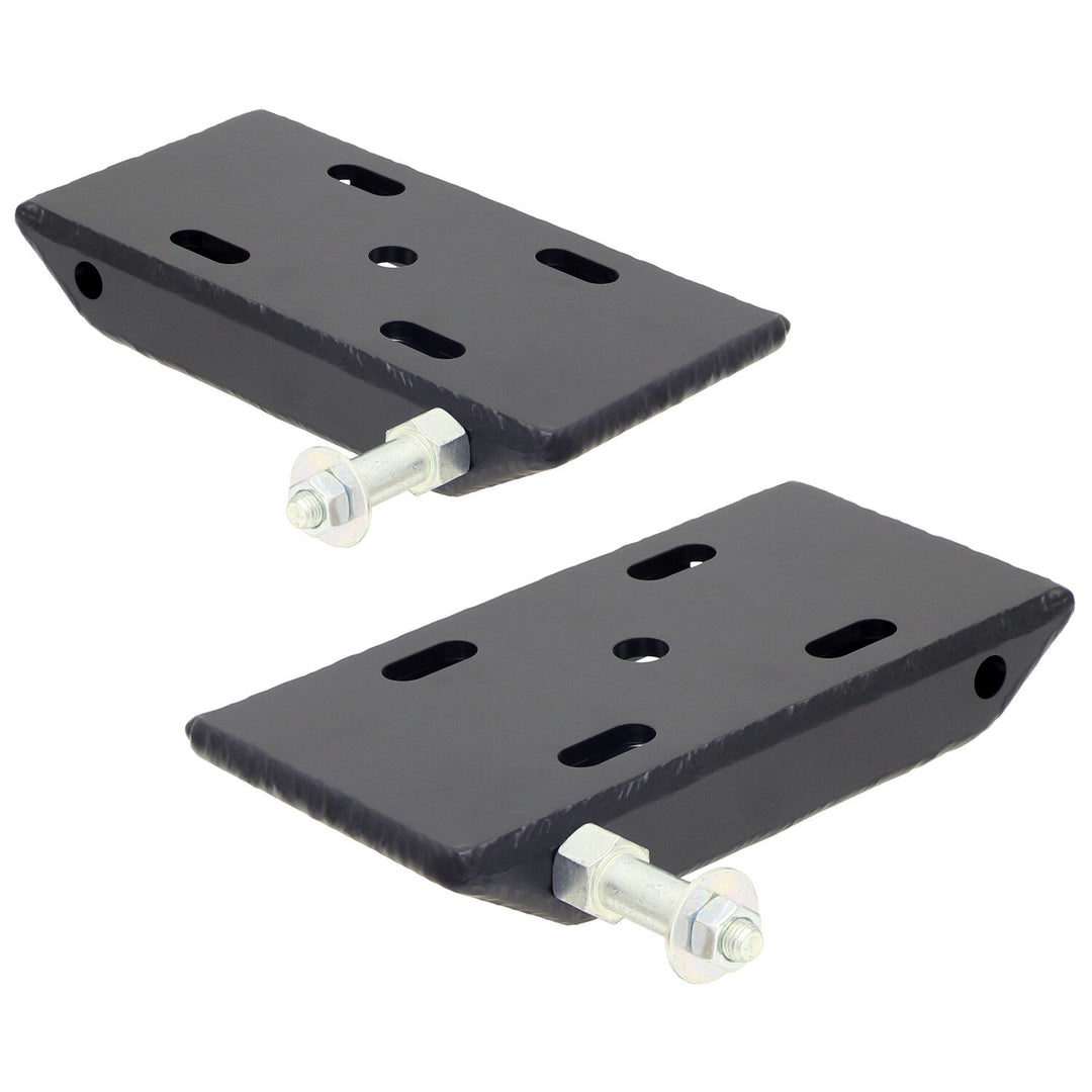 HD Leaf Spring Plates For Use w/2 1/2 Inch Springs 87-95 Wrangler YJ Front Includes Replaceable Sway Bar Mounts Pair