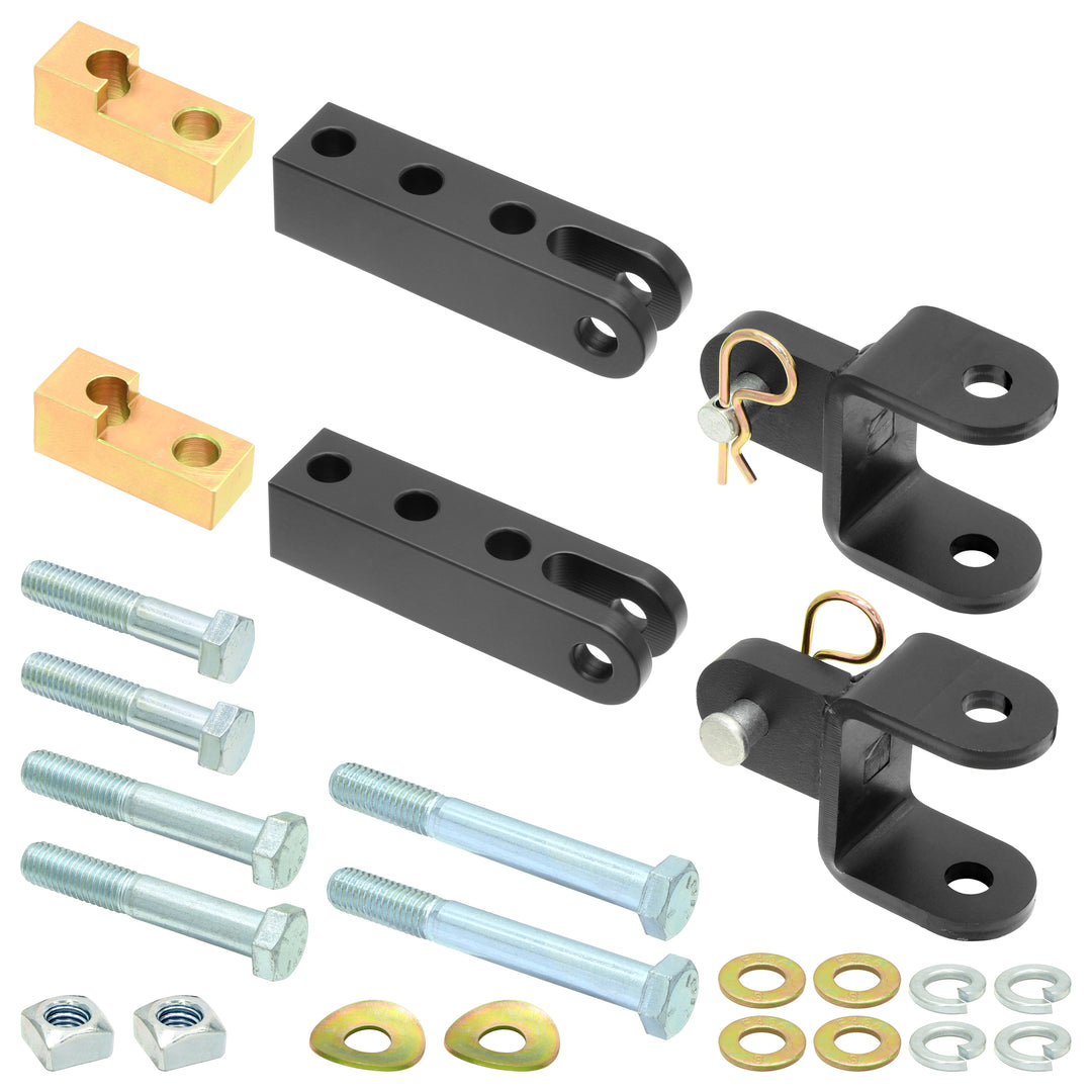 Tow Bar Mounting Kit 97-06 Wrangler TJ/LJ Front Bolt-On Includes Mounting Hardware Works w/Stock/And Most Aftermarket Bumpers For Use w/ CE-9033F