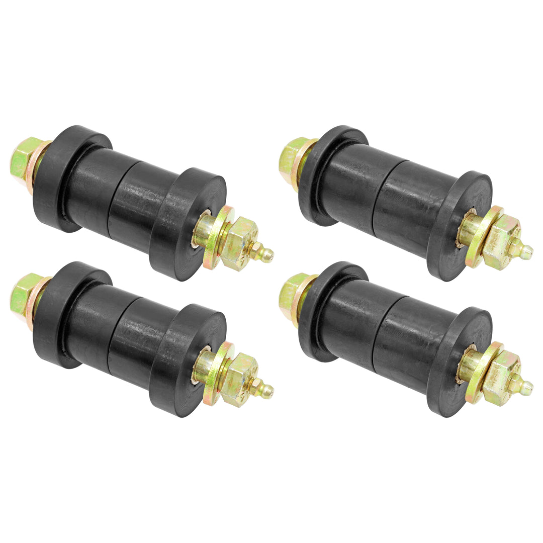 Leaf Spring Main Eye Bushing Kit 76-76 Jeep CJ Includes Urethane Bushings Greasable Hardware Set of 4