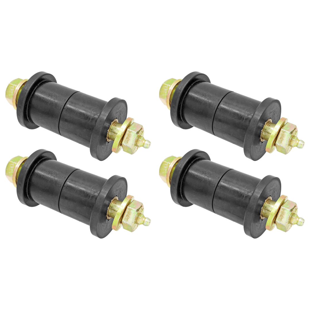 Leaf Spring Main Eye Bushing Kit 87-95 Wrangler YJ Includes Urethane Bushings Greasable Hardware Set of 4