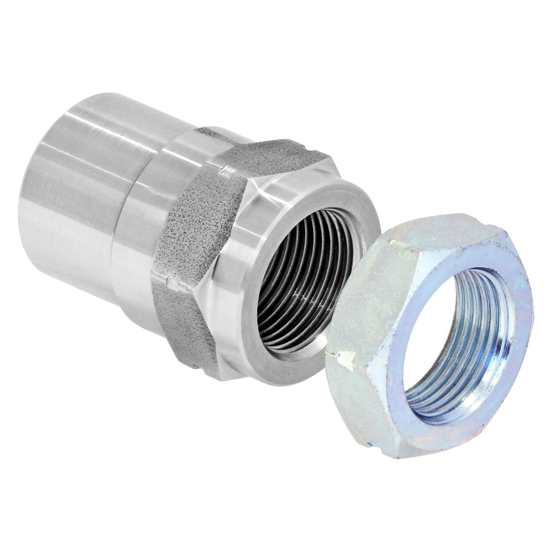 Threaded Bung With Jam Nut 1 Inch-14 Left Hand Thread Set