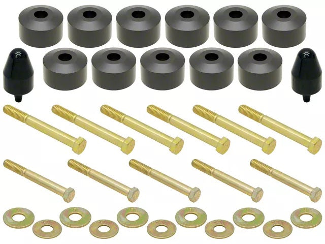 Body Lift Kit 87-06 Wrangler YJ TJ/LJ 1 Inch Lift Includes Hardware