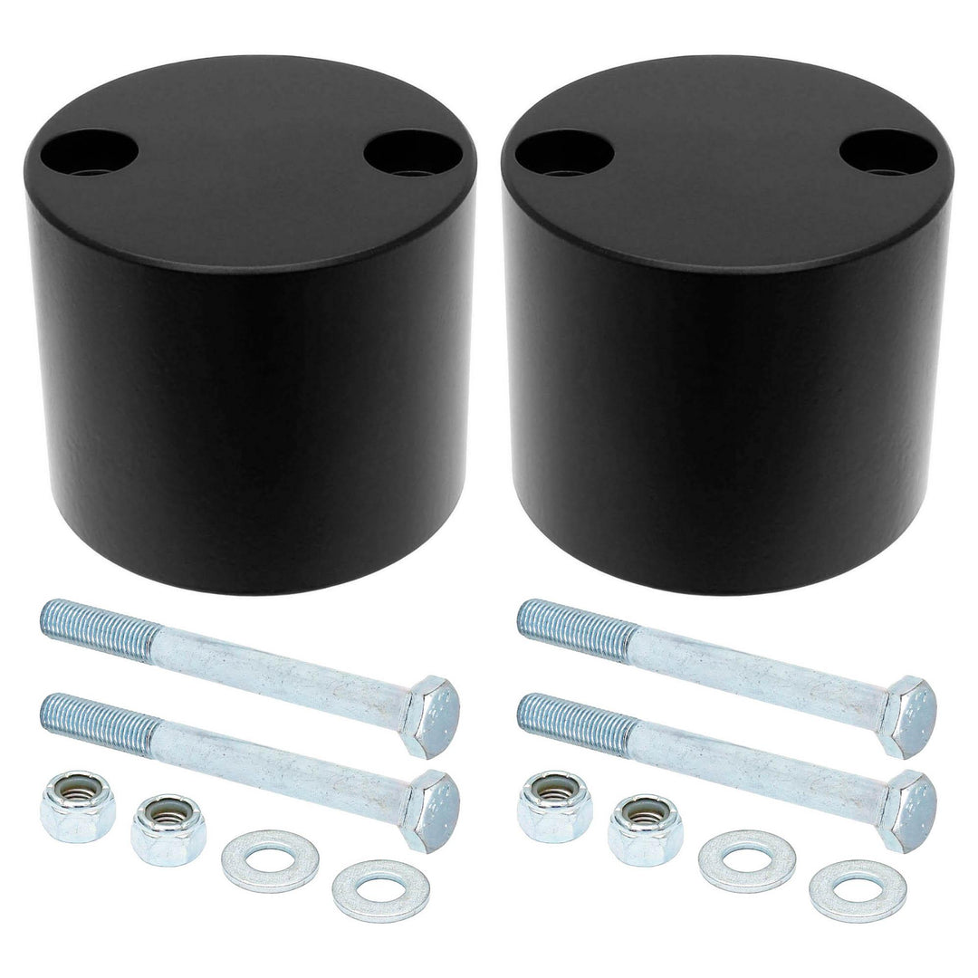 Bump Stop Kit 07-18 Wrangler JK Rear Includes Billet Aluminum Spacers Urethane Bump Stops Hardware