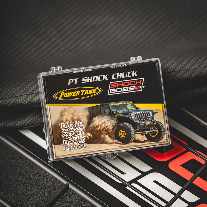 PT Shock Chuck™ Xtra Long - No Air Loss (NAL) Tire and Shock chuck - 1000 psi WP - Skinny Pedal Racing