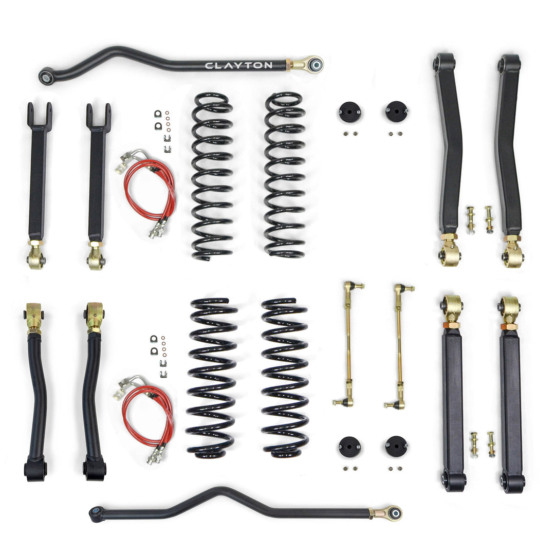 Clayton Off Road Jeep Wrangler 1.5 Inch Premium Lift Kit 2007-2018 JK