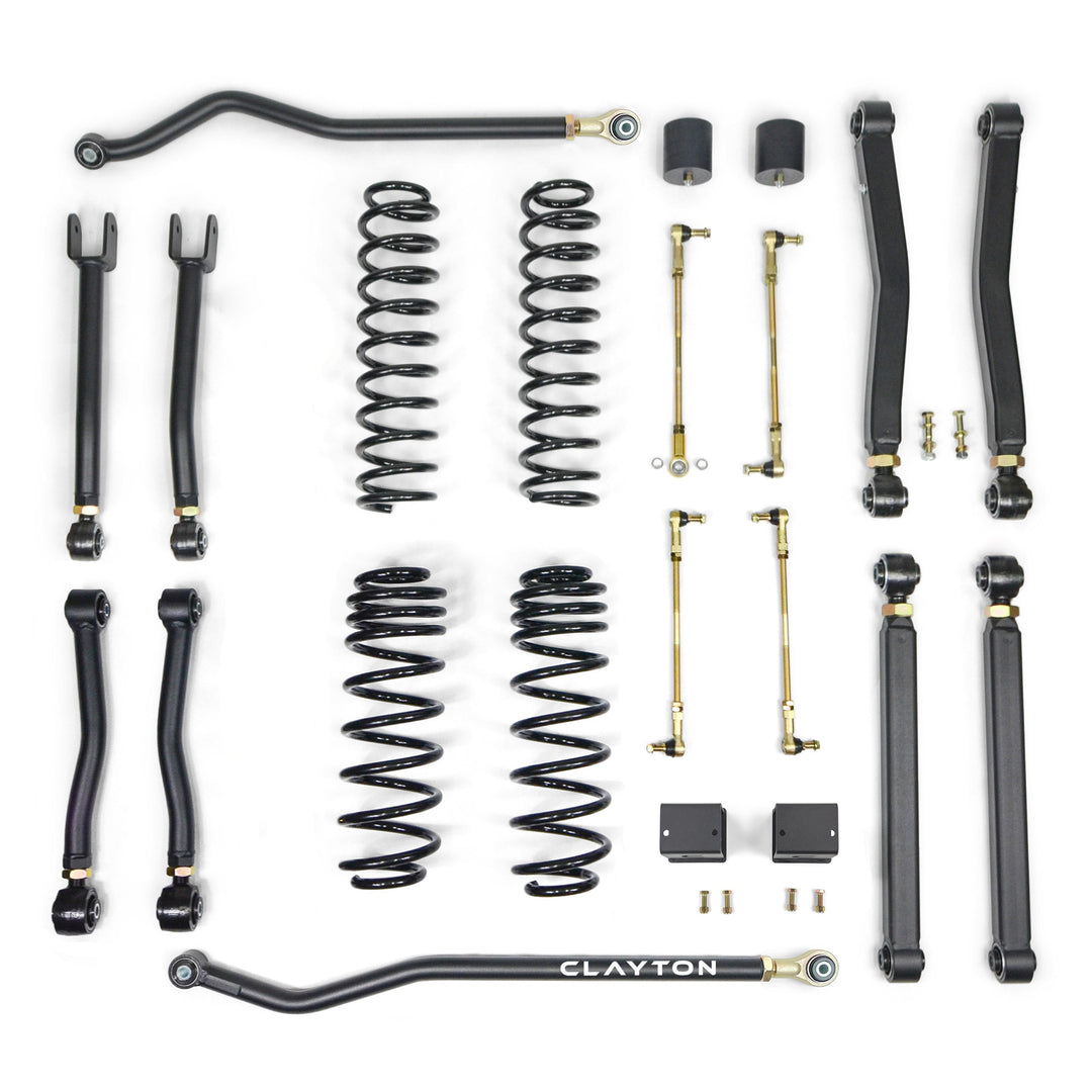 Clayton Off Road Jeep Wrangler 2.5 Inch Overland Plus Lift Kit 2018+ JL