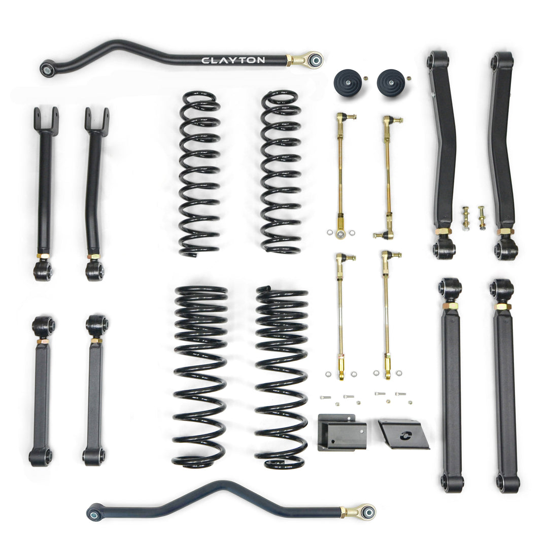 Clayton Off Road Jeep Gladiator Diesel 2.5 Inch Overland Plus Lift Kit 2021-2023 JT