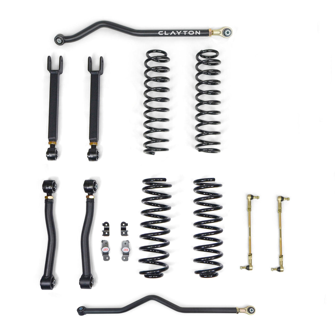 Clayton Off Road Jeep Wrangler 1.5 Inch Ride Right+ Lift Kit 2007-2018 JK 2 or 4 Door
