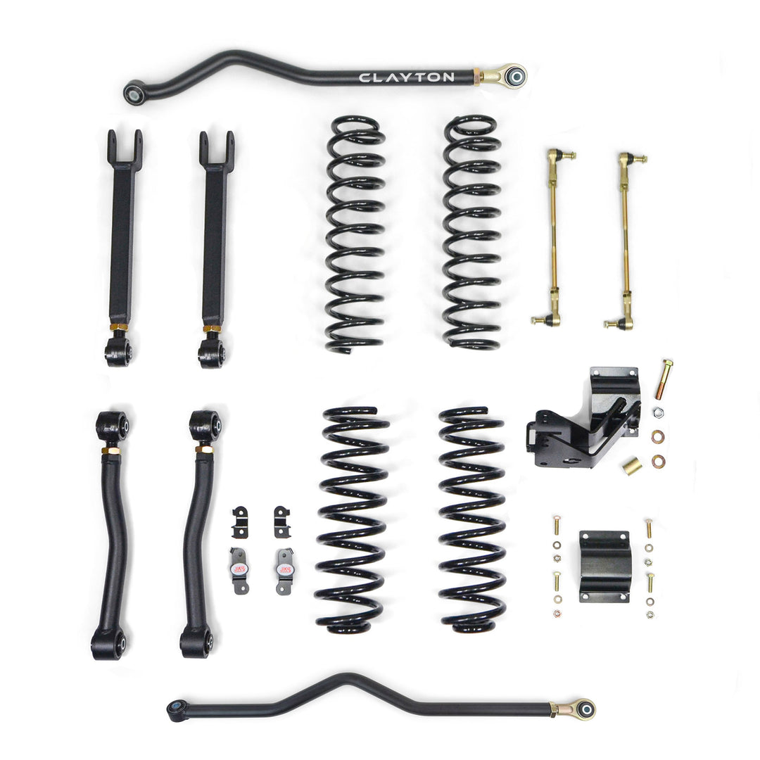 Clayton Off Road Jeep Wrangler 4.5 Inch Ride Right+ Lift Kit 2007-2018 JK 2 or 4 Door