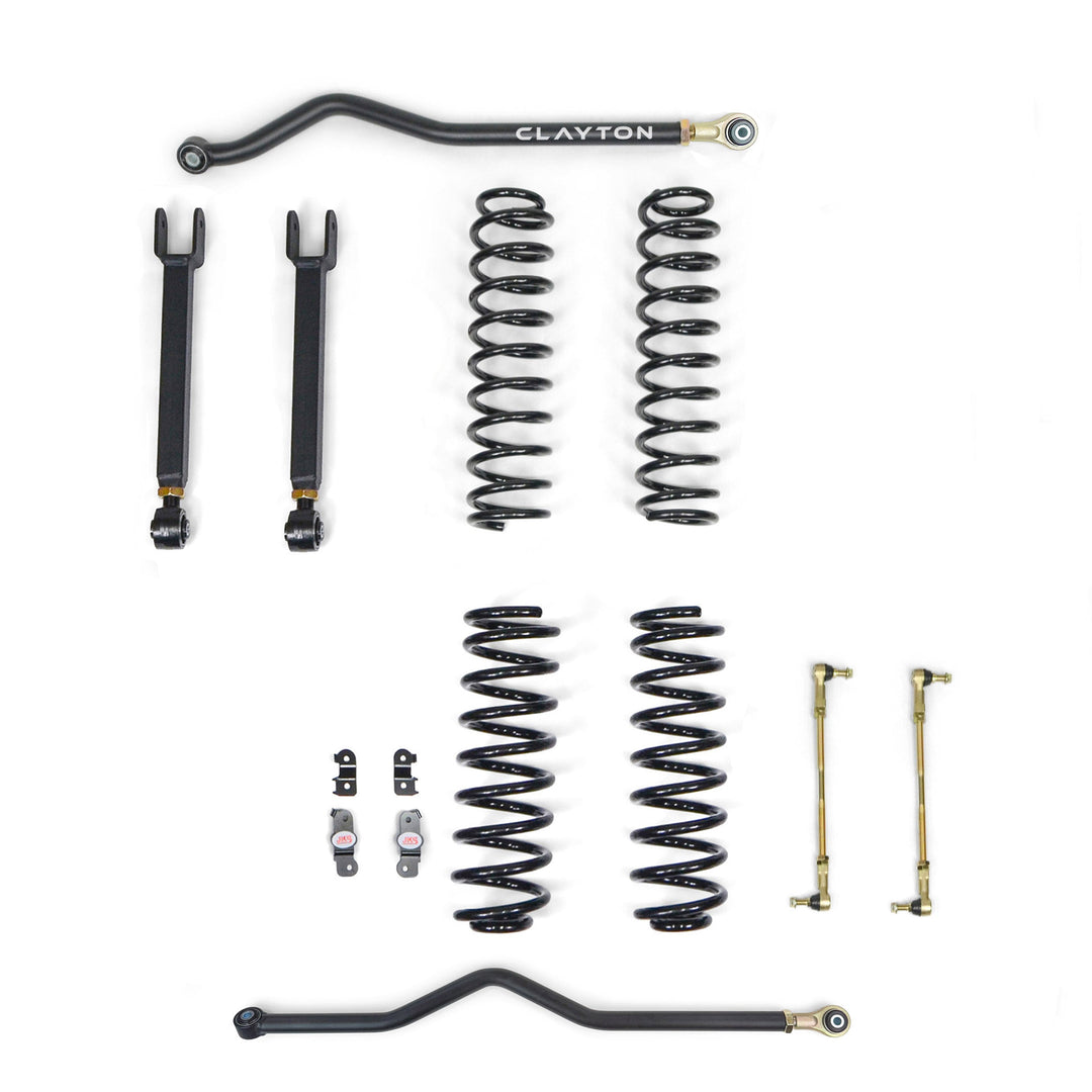 Clayton Off Road Jeep Wrangler 1.5 Inch Ride Right+ Lift Kit 2007-2018 JK 4 Door