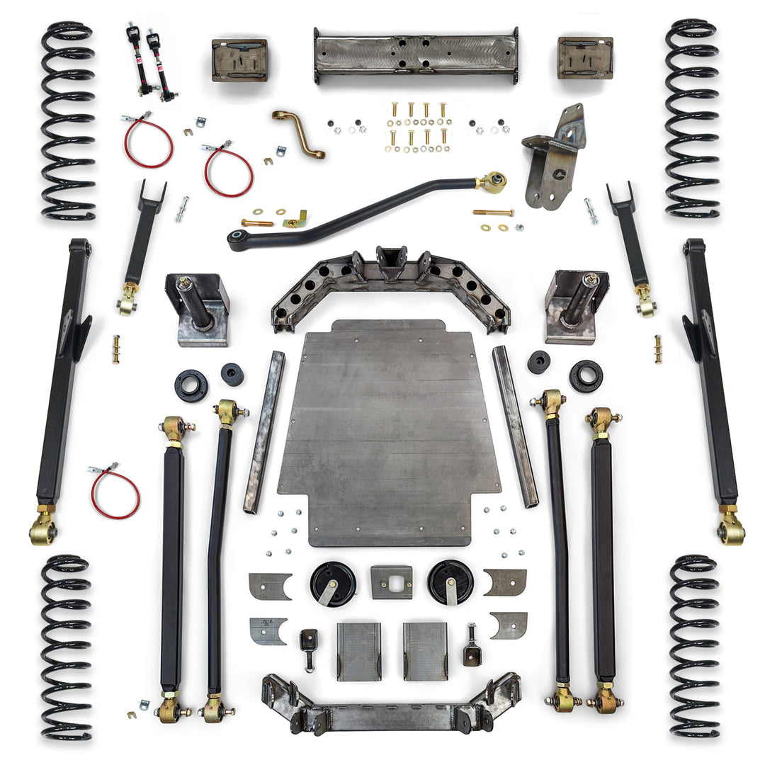 Clayton Off Road Jeep Cherokee 6.5 Inch Long Arm Lift Kit W/Rear Coil Conversion 1984-2001 XJ