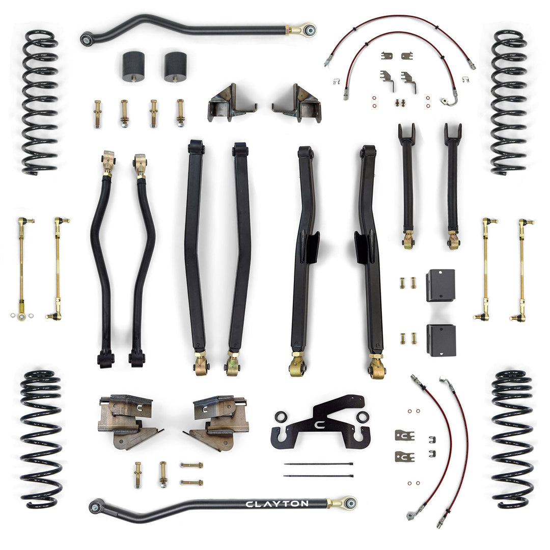 Clayton Off Road Jeep Wrangler Premium 3.5 Inch Long Arm Lift Kit 2018+ JL