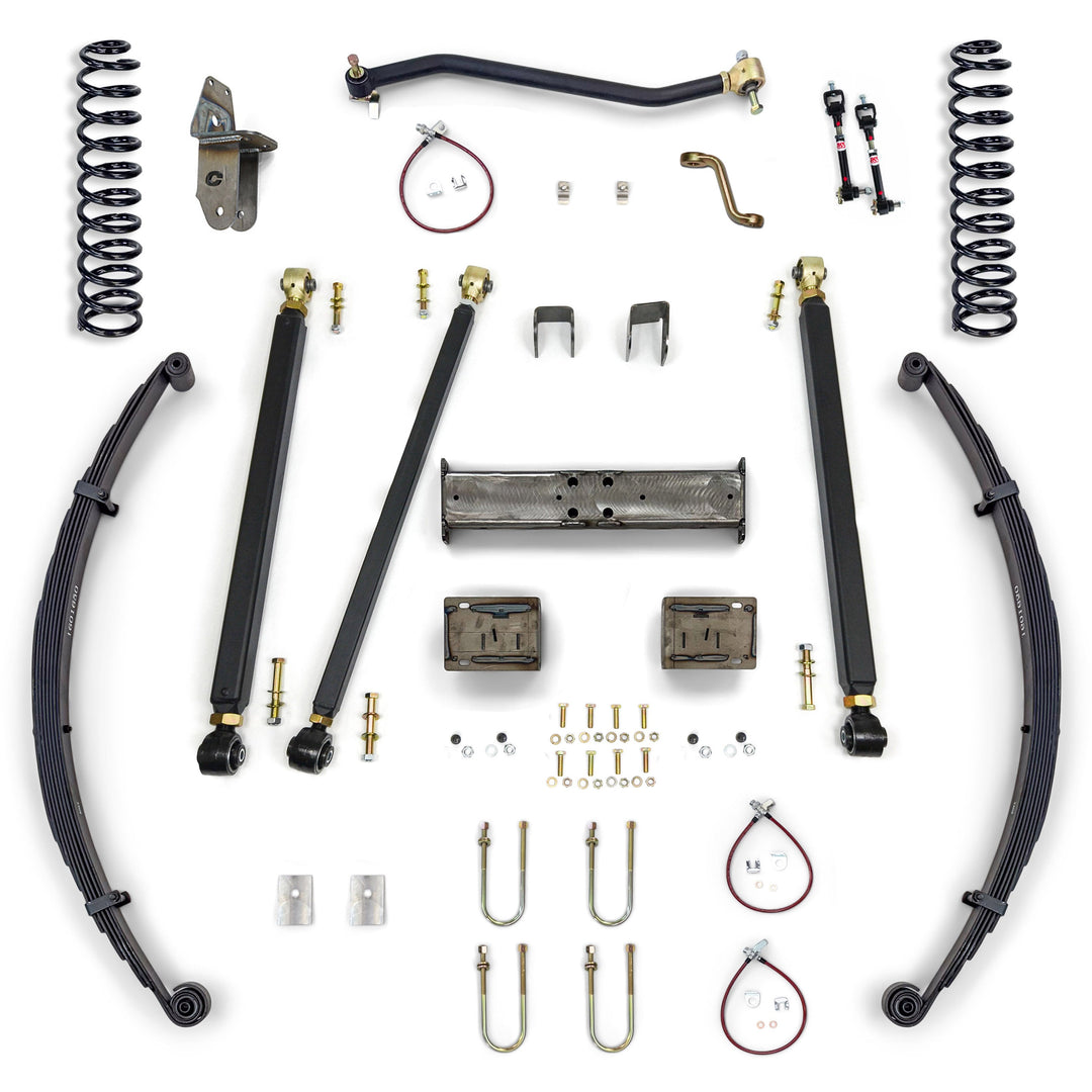 Clayton Off Road Jeep Cherokee 6.5 Inch Pro Series 3 Link Long Arm Lift Kit 1984-2001 XJ