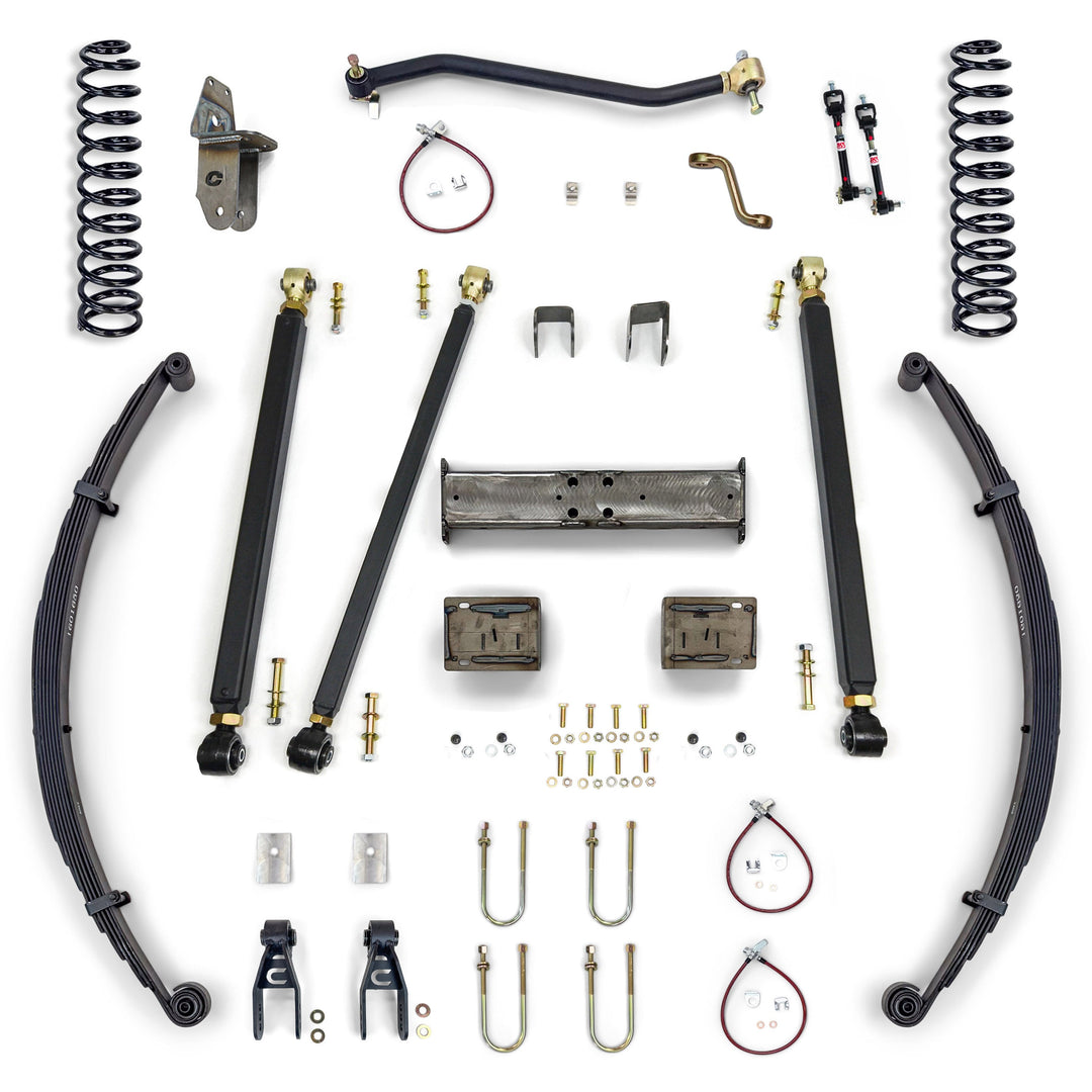 Clayton Off Road Jeep Cherokee 8.0 Inch Pro Series 3 Link Long Arm Lift Kit 1984-2001 XJ