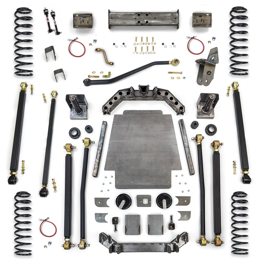 Clayton Off Road Jeep Cherokee 8.0 Inch Pro Series 3 Link Long Arm Lift Kit W/Rear Coil Conversion 1984-2001 XJ