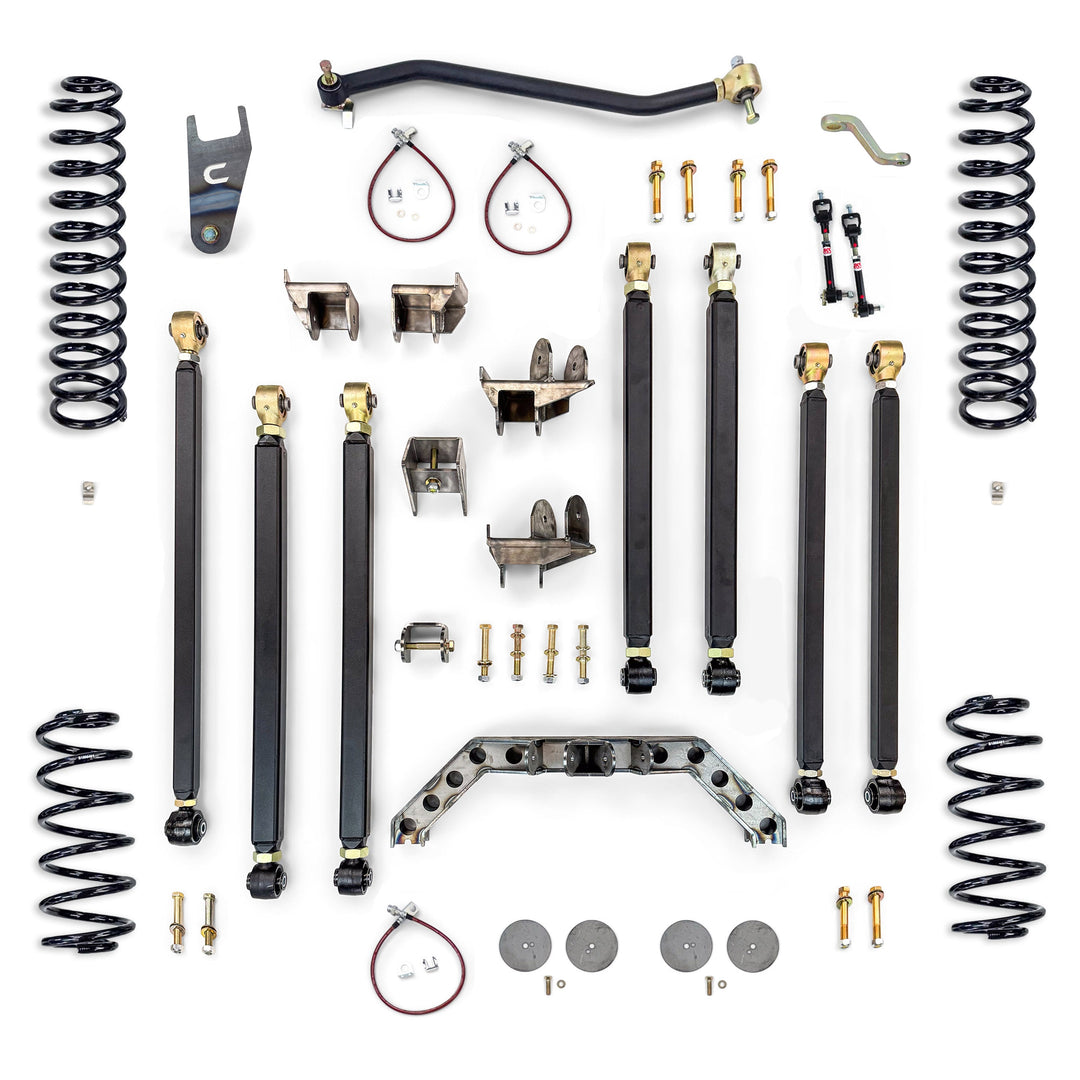 Clayton Off Road Jeep Wrangler 4.0 Inch Pro Series 3 Link Long Arm Lift Kit 2004-2006 LJ