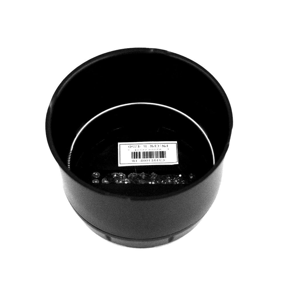 Raceline 935 Defender 2 Piece Black Push Through Cap 4.250 Bore CPR-B-4250