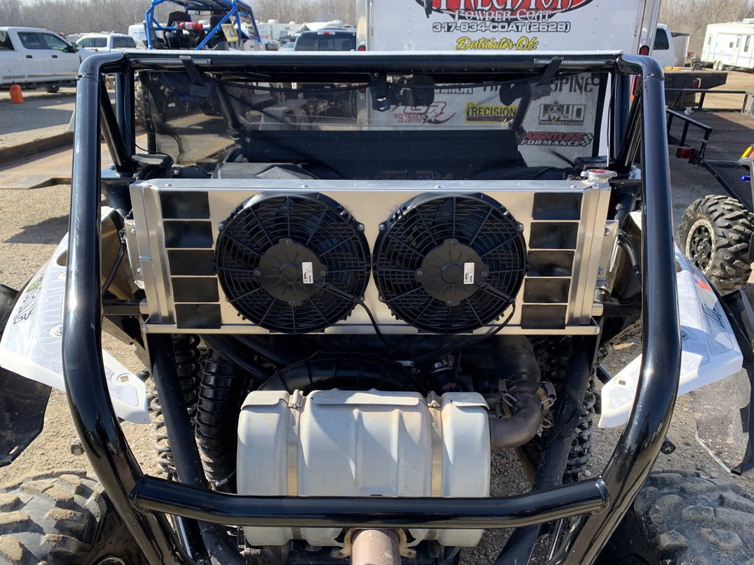 C&R 2017-2019 Can-Am Maverick X3 Rear-Mount Radiator Module w/ Plumbing & Wiring Kit CR-UC-RPR001C | image 4