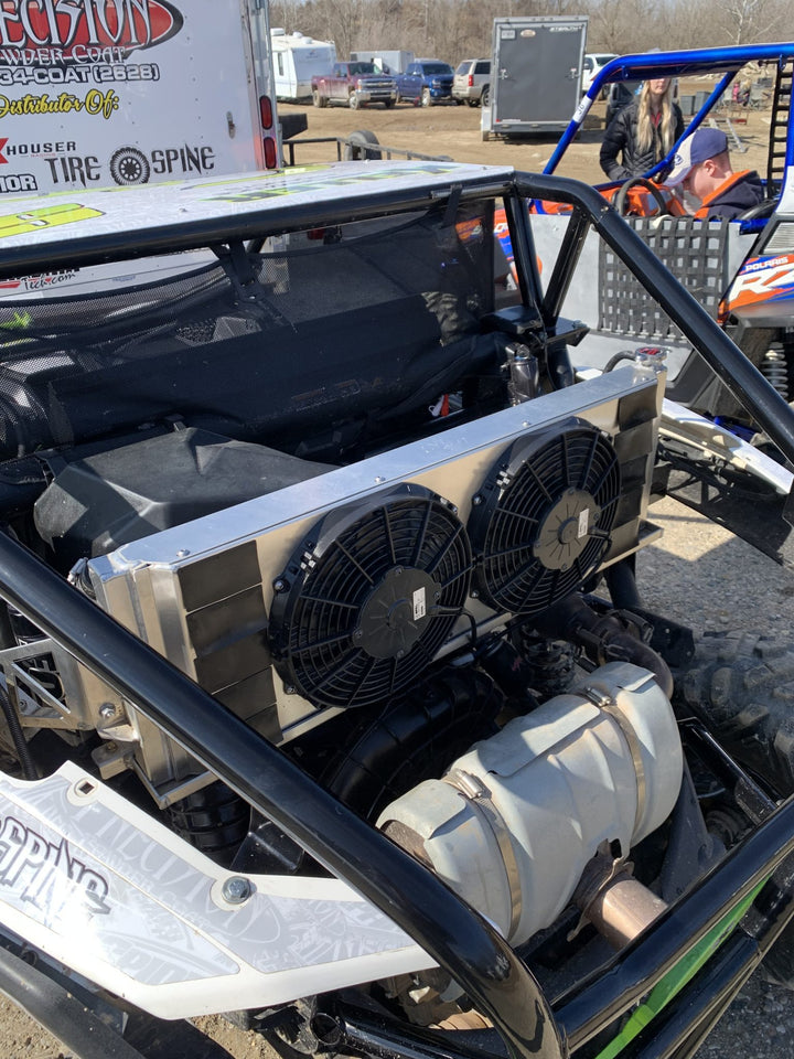 C&R 2017-2019 Can-Am Maverick X3 Rear-Mount Radiator Module w/ Plumbing & Wiring Kit CR-UC-RPR001C | image 5