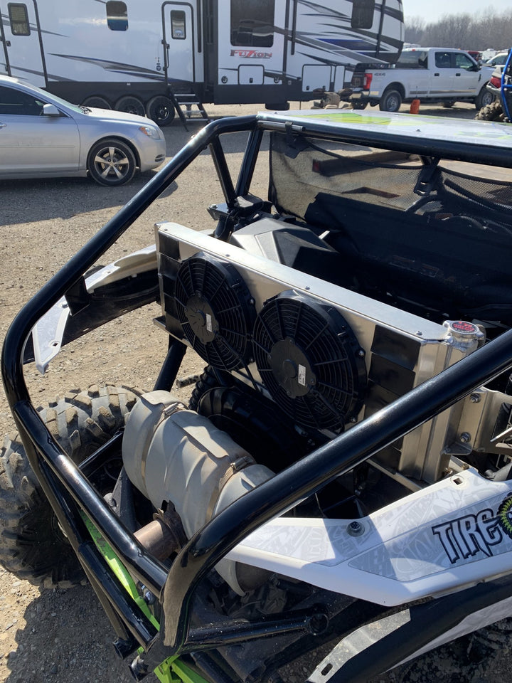 C&R 2017-2019 Can-Am Maverick X3 Rear-Mount Radiator Module w/ Plumbing & Wiring Kit CR-UC-RPR001C | image 6