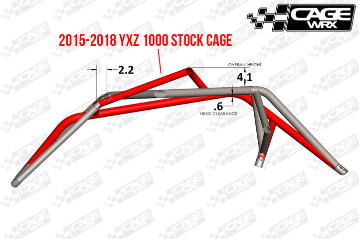 Cagewrx Yamaha YXZ 1000 Baja Spec Roll Cage Kit | image 3