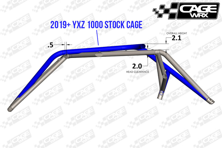 Cagewrx Yamaha YXZ 1000 Baja Spec Roll Cage Kit | image 2