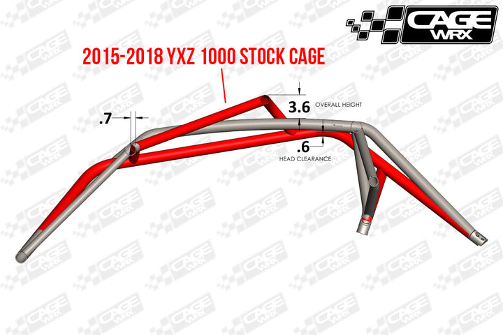 Cagewrx Yamaha YXZ 1000 Super Shorty Roll Cage Kit | image 3