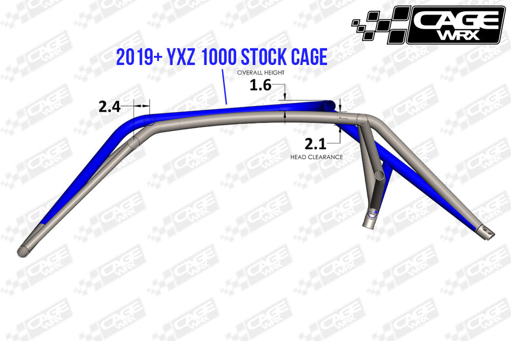 Cagewrx Yamaha YXZ 1000 Super Shorty Roll Cage Kit | image 2
