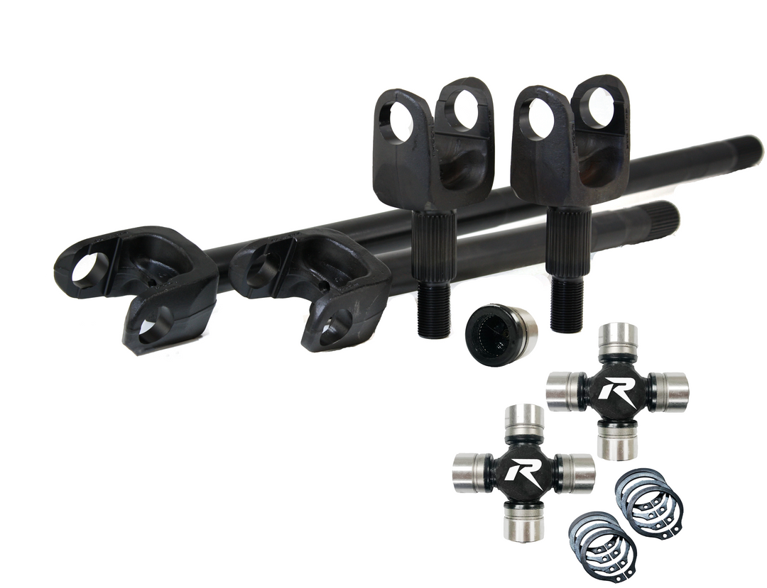 Revolution Gear 2007-18 Wrangler JK Dana 30 4340 Chromoly Discovery Series Front Axle Kit HD U-Joints