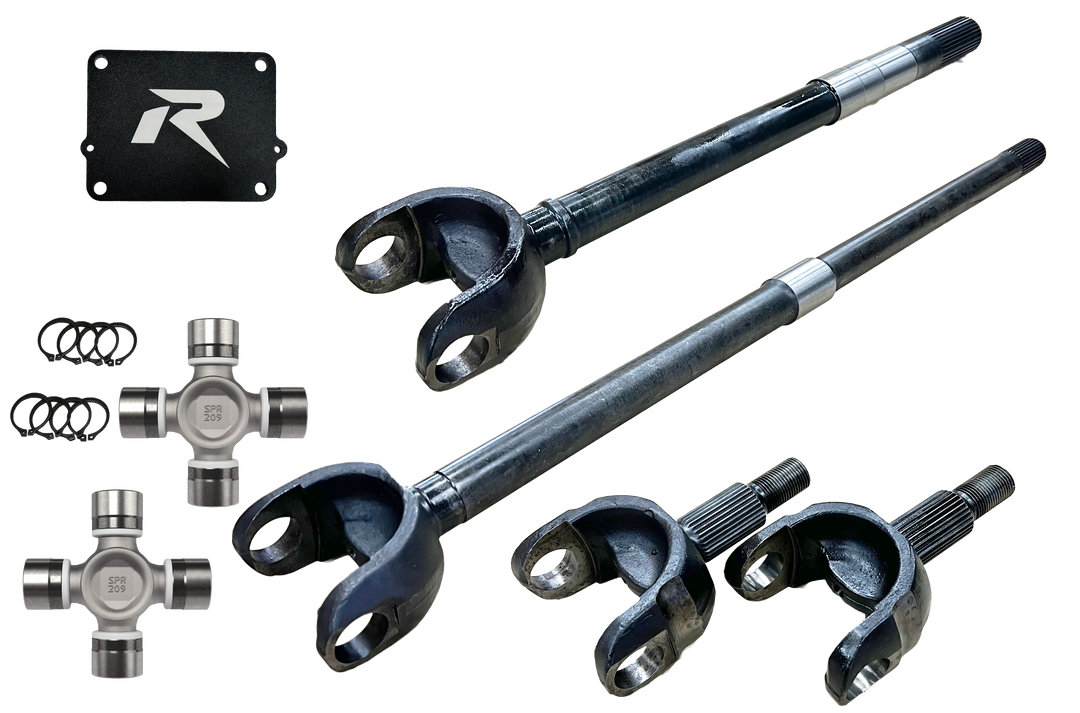 Revolution Gear Jeep Wrangler JL and JT 1-Piece Chromoly Discovery Series Front Axle Kit