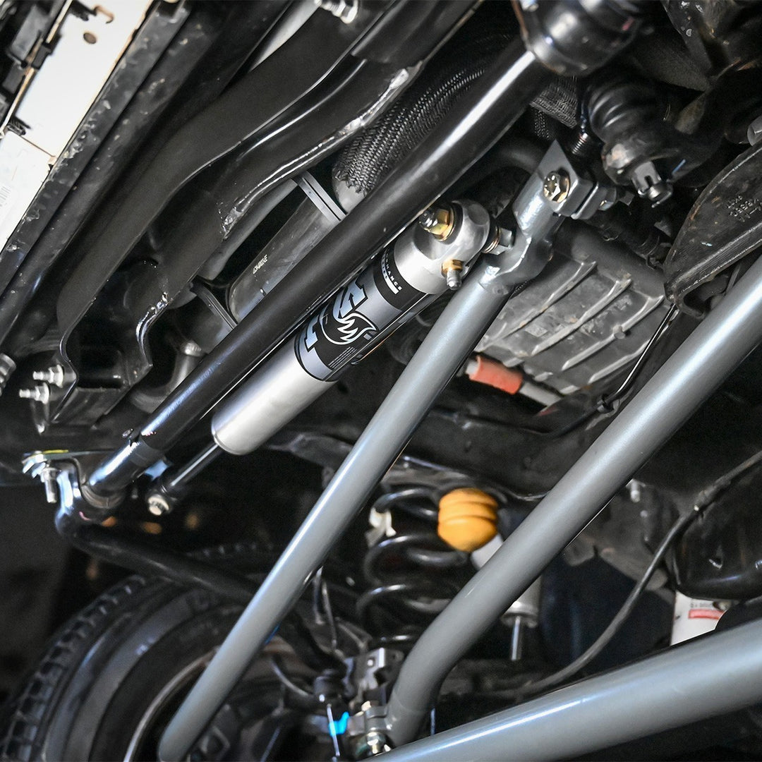 Ford Super Duty F-450/F-550/F-600 Frame Side Stabilizer Relocation kit Synergy MFG | SKU 7614-01