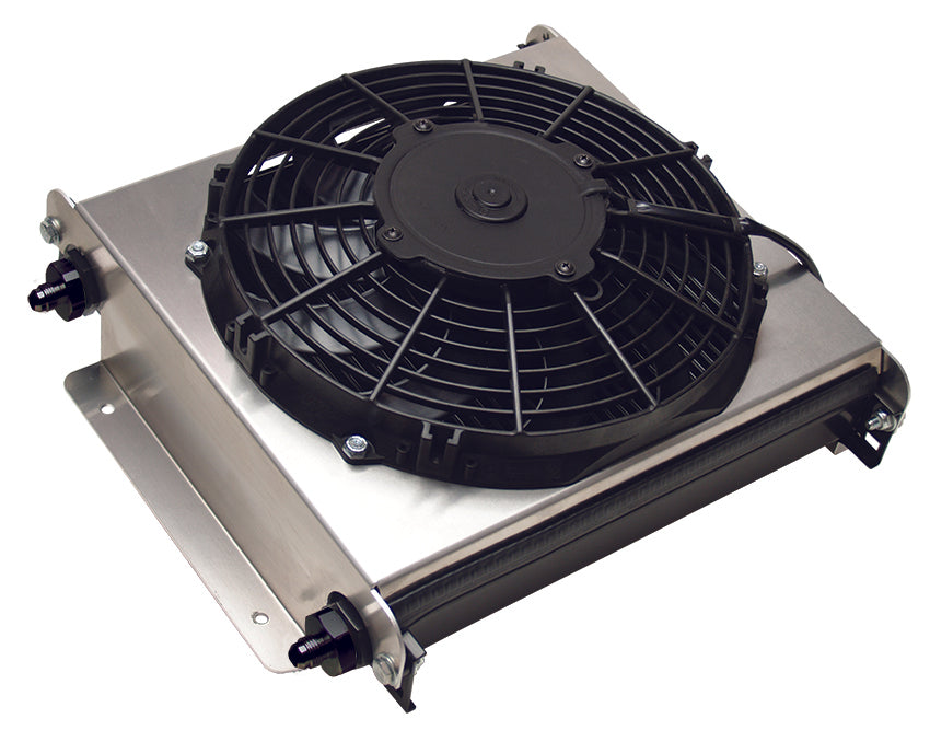 Derale Hyper‑Cool Extreme 40‑Row Remote Cooler with 10″ Fan – 13870 (-6AN)