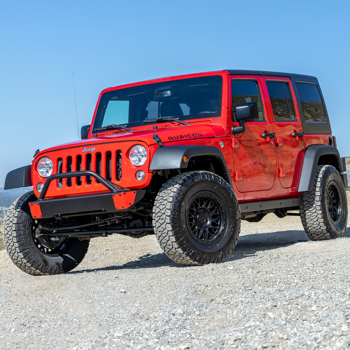Savvy Front Bumper with Hoop (Aluminum Surf & Turf Winchless Skin) - 2007-2026 Jeep JK/JKU/JL/JLU/JT