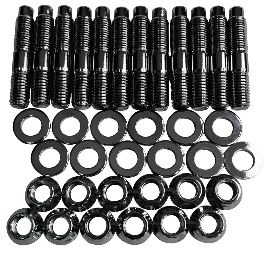 Heavy Duty Exhaust Manifold Stud Kit for Dodge/Ram (1994-20) 5.9L and 6.7L Cummins Diesel (Chrome) Gator Fasteners | SKU EMSK5967C-Cr-JDZH
