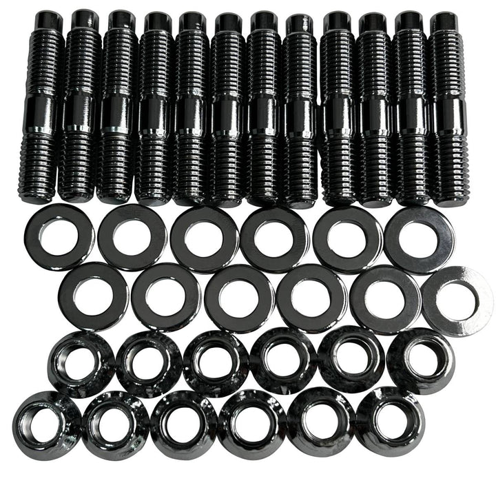 Heavy Duty Exhaust Manifold Stud Kit for Dodge/Ram (1994-20) 5.9L and 6.7L Cummins Diesel (Chrome) Gator Fasteners | SKU EMSK5967C-Cr-JDZH