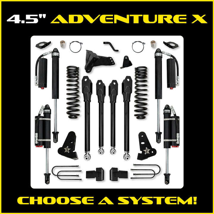 Rock Krawler 4.5 Inch Adventure X System - 2023+ Ford F250/F350 - Gas