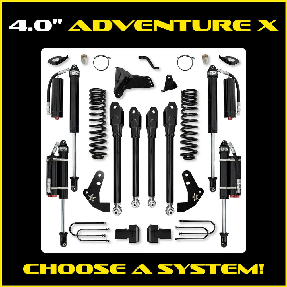 Rock Krawler 4.0 Inch Adventure X System - 2011-2016 Ford F250/F350 - Gas
