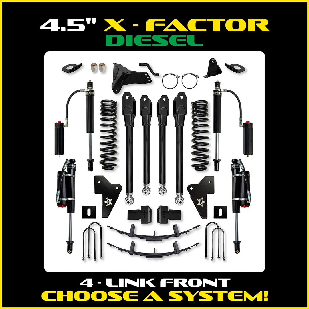 Rock Krawler 4.5 Inch X Factor System - 2023+ Ford F250/F350 - Diesel