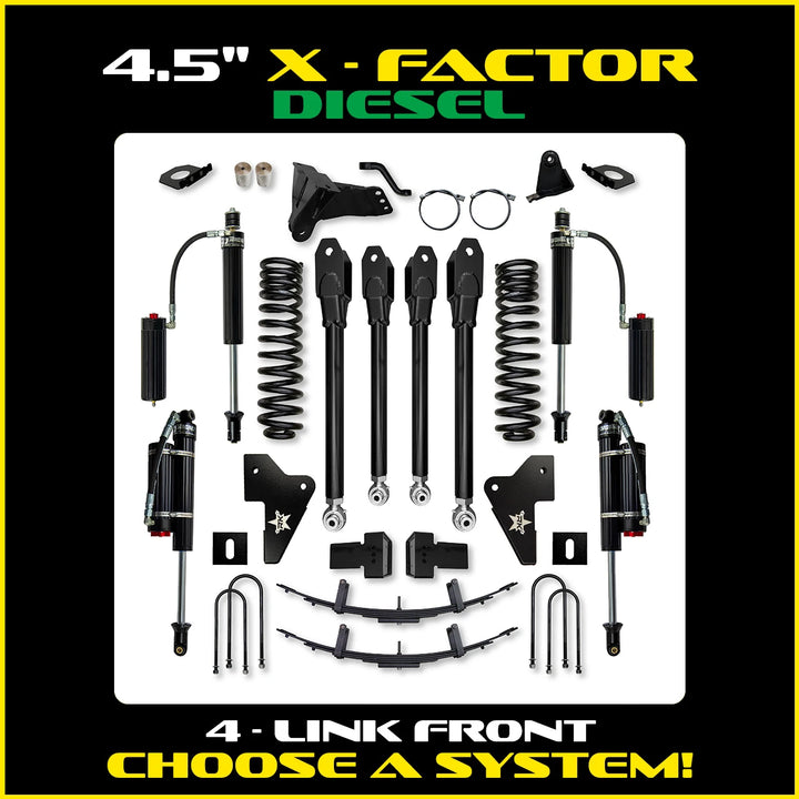 Rock Krawler 4.5 Inch X Factor System - 2023+ Ford F250/F350 - Diesel