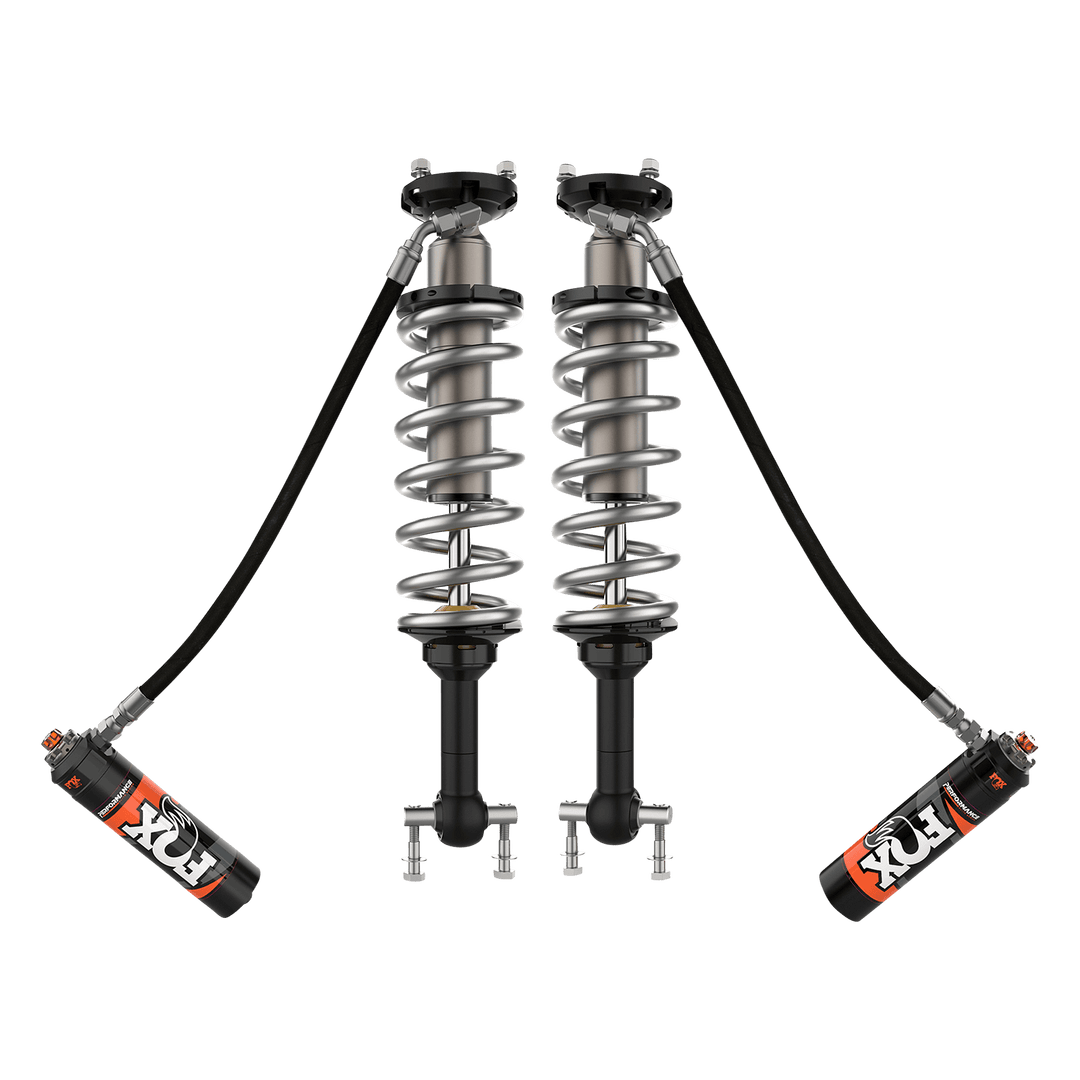21-Up Ford Bronco 4 Door  No Raptorw/UCA Front Coilover Performance Elite 2.5 Remote Reservoir Base 4 Inch Lift Sasquatch 4-4.5 Inch Lift Dual Speed Compression Adjuster Fox Offroad Shocks FOX88306212