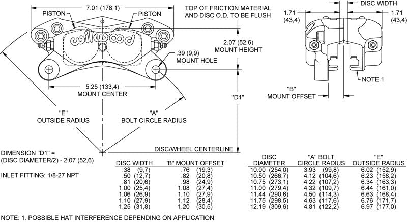 Wilwood Forged Dynalite 4 Piston Caliper