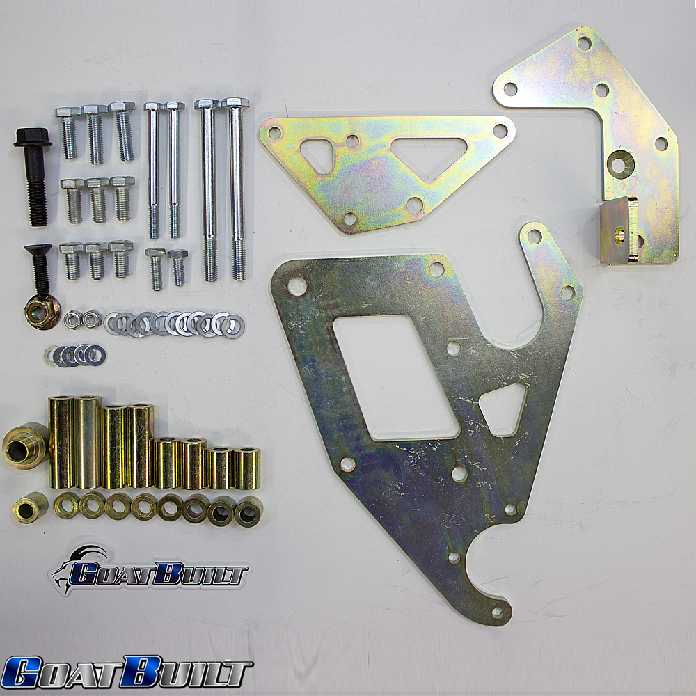 Goat Built 4409 Driver Side Dual Pump Bracket, P-Pump and CBR/TC Pump - Truck Spacing