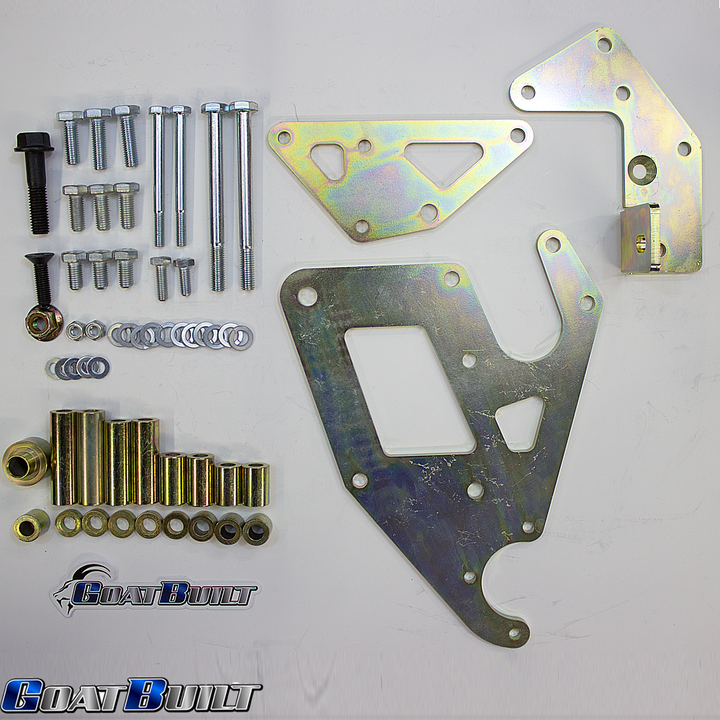 Goat Built 4409 Driver Side Dual Pump Bracket, P-Pump and CBR/TC Pump - Truck Spacing