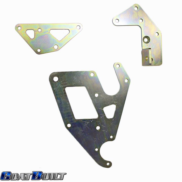 Goat Built 4409 Driver Side Dual Pump Bracket, P-Pump and CBR/TC Pump - Truck Spacing