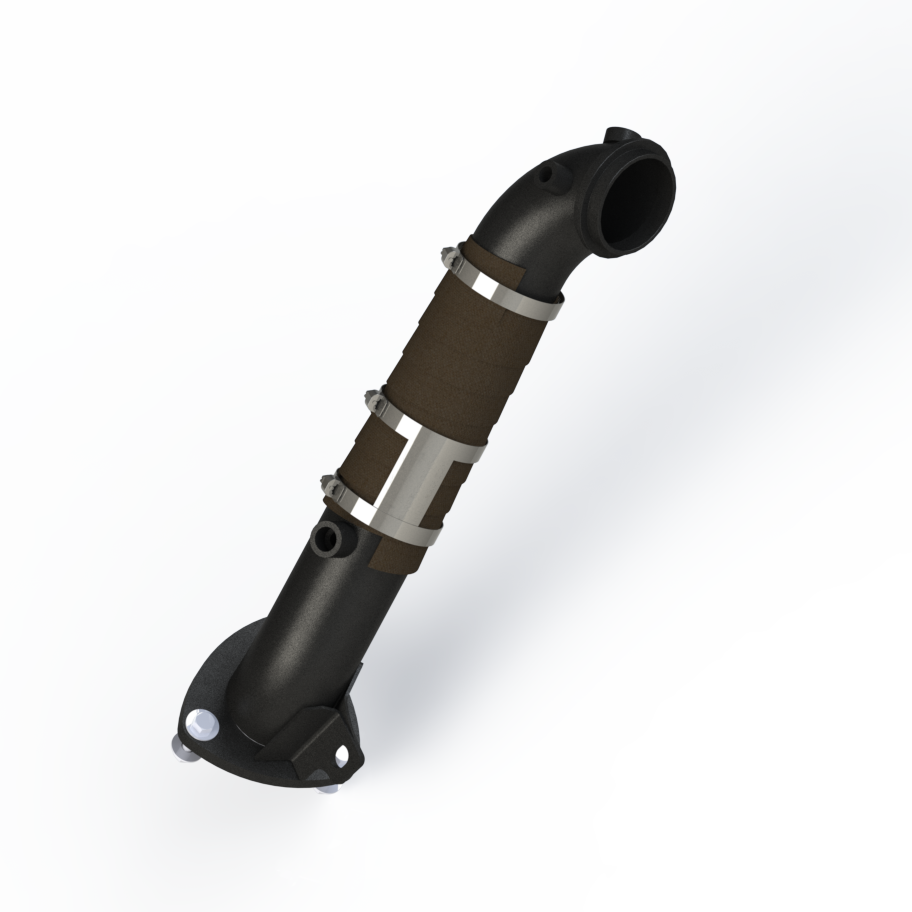 MBRP 3" Turbocharger Down Pipe For 15-16 Silverado/Sierra Duramax 2500/3500 Carb EO Num. D-763-2 GMCA428