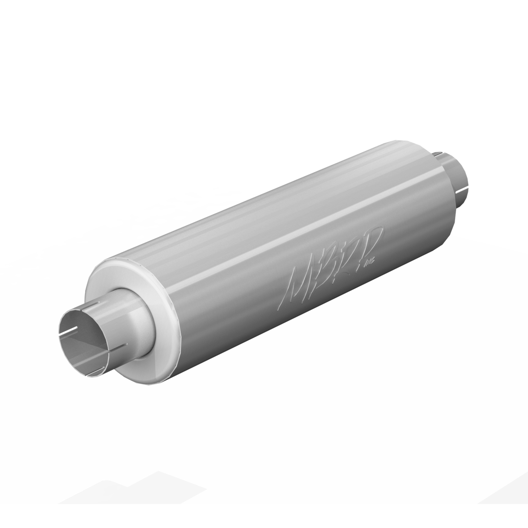 MBRP 3" Exhaust Pipe ID Inlet/Outlet 26" Single Muffler Mild Tone Aluminized Steel GP120809