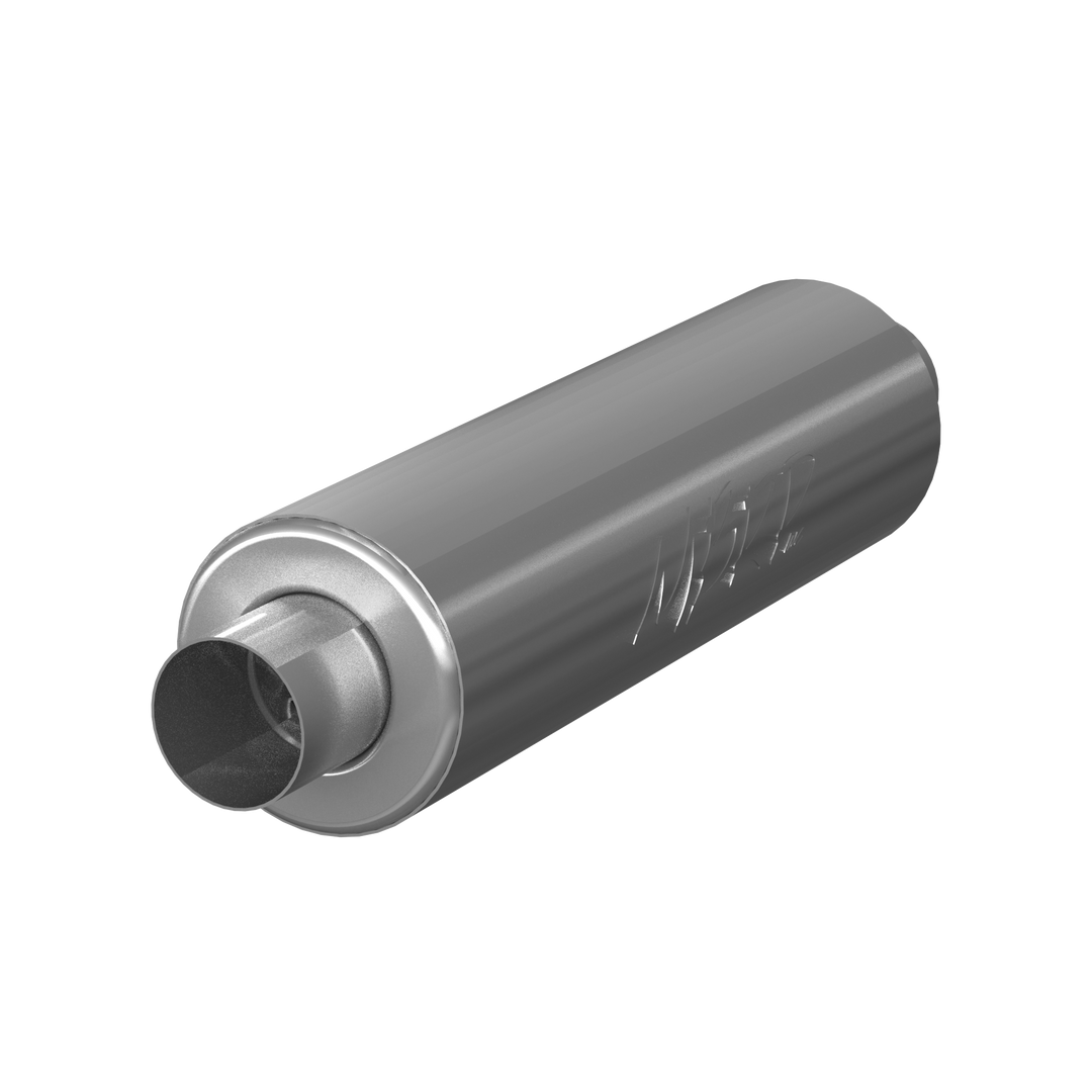 MBRP 3" Exhaust Pipe ID Inlet/Outlet 26" Single Chambered Muffler T409 Stainless Steel GP192106