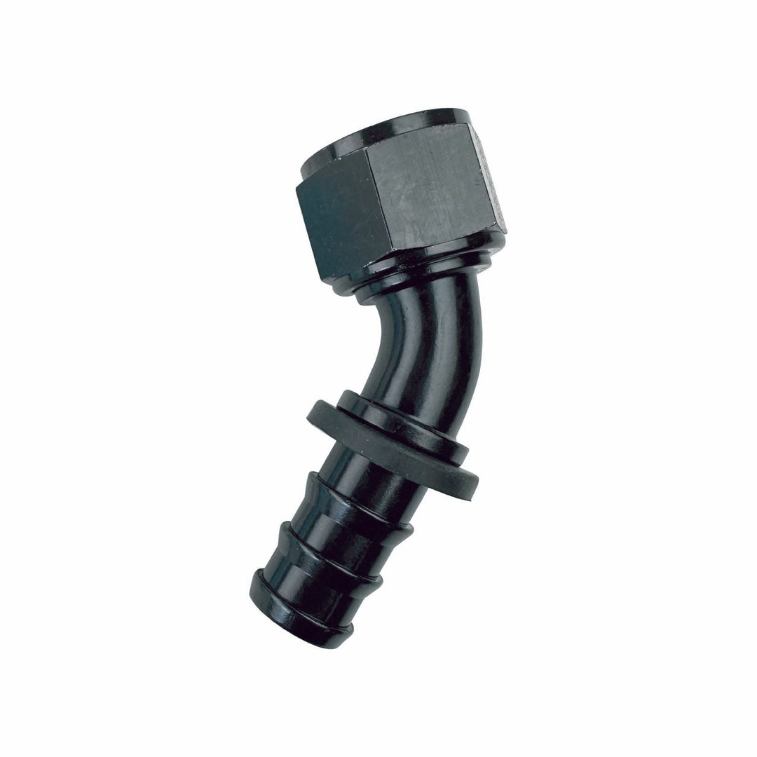 PSC Push-Lock Hose Fitting 45° Elbow -12 AN Low Pressure HF-LP4512 | SKU HF-LP4512