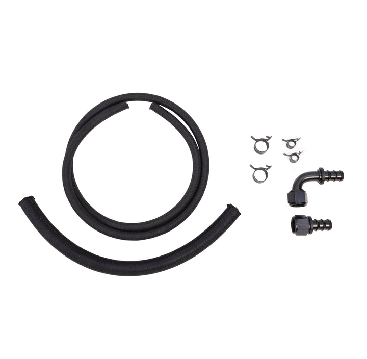 PSC Hydro-Boost Remote Reservoir Hose Kit -6 AN Return -10 AN Feed Black HK2110-6-10-BB | SKU HK2110-6-10-BB